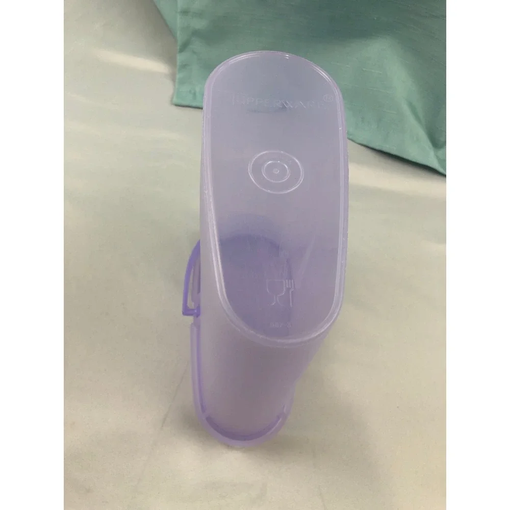 Tupperware Modular Mates Oval Pour-All Seal Container Lavender w/ Lid 587-3